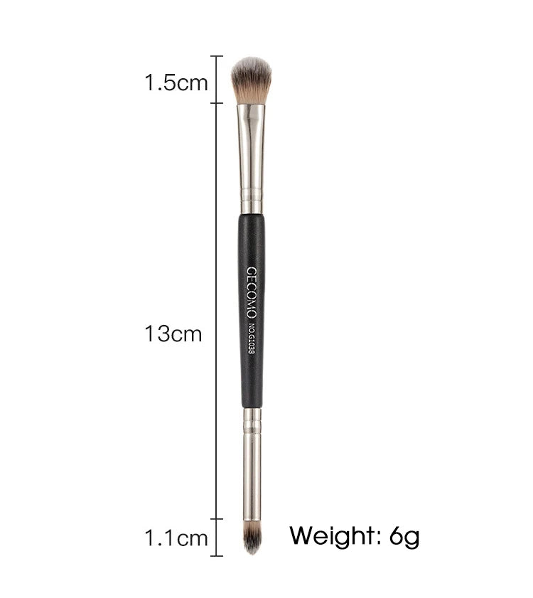GECOMO Double-Headed Eyeshadow Brush 1pz