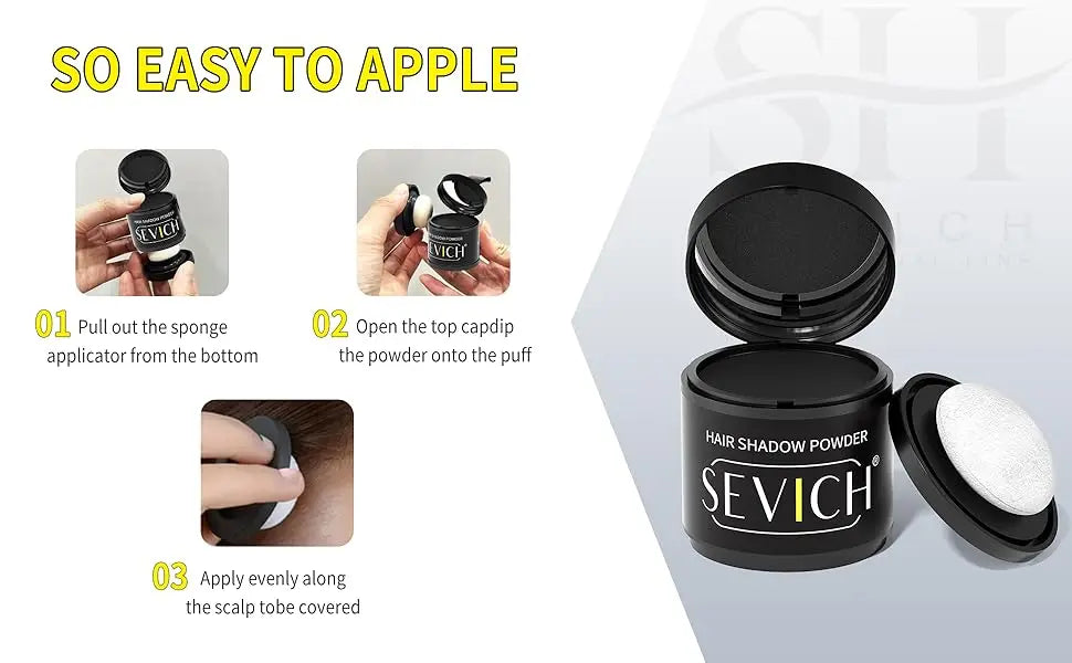 SEVICH Hairline Powder – Polvere Coprente per Radici e Stempiature