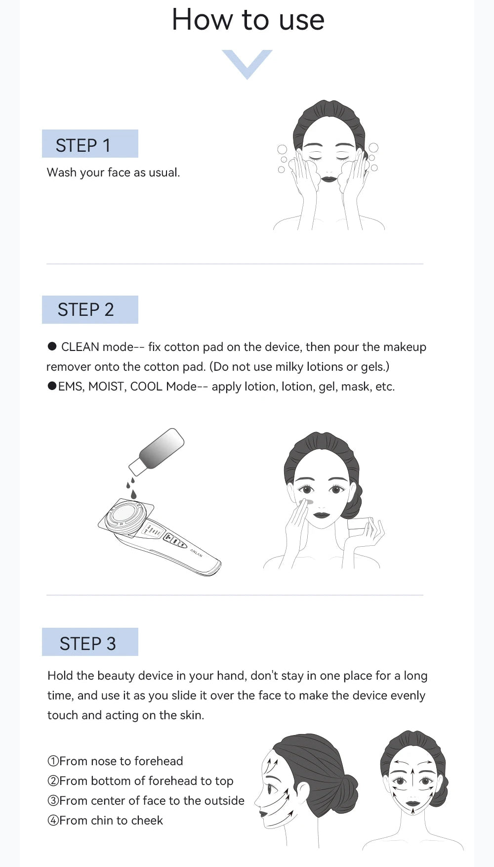 ANLAN EMS Facial Massager Pro