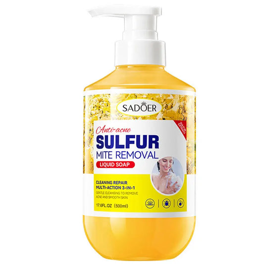 SADOER Sulfur Mite Removal Body Wash – Detersione Profonda e Controllo Sebo