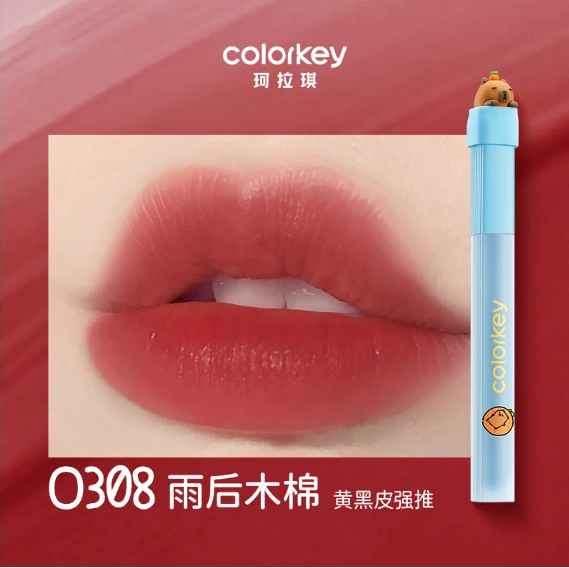 Colorkey x Orange Capybara – Velvet Tint Liquid Lipstick