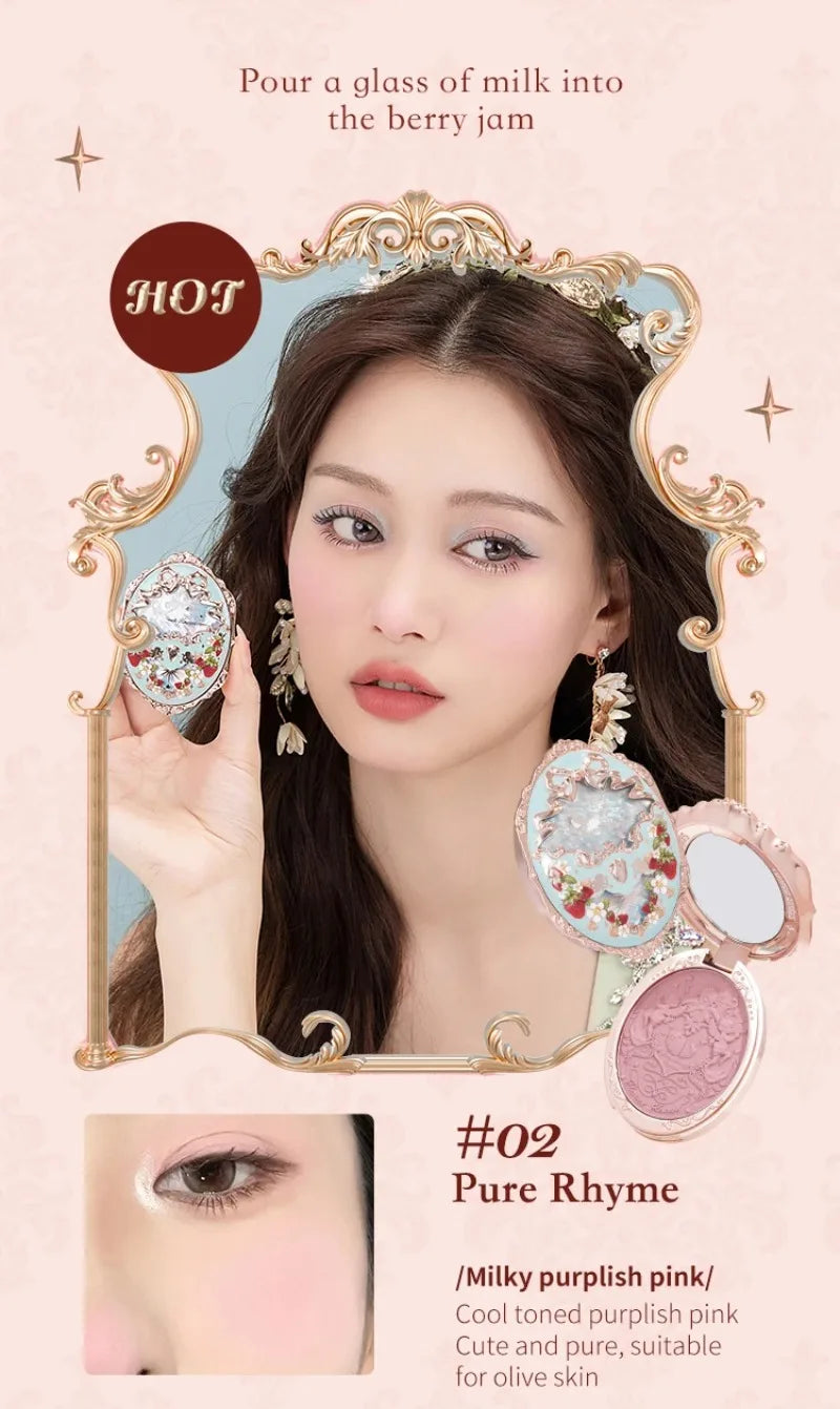 Flower Knows Strawberry Rococo Embossed Blush 5g