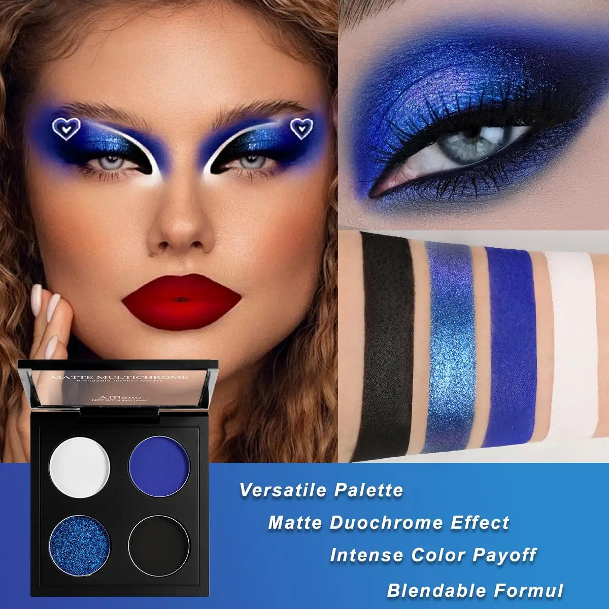 Afflano 4 Colors Eyeshadow Palette