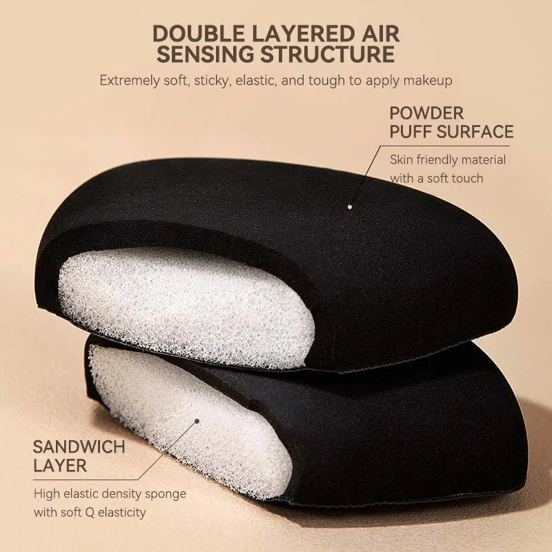 GECOMO Dual-Sided Black Beauty Sponge