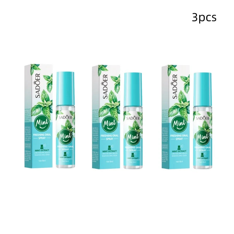 SADOER Spray Rinfrescante per l’Alito alla Menta (3/5 Pezzi)
