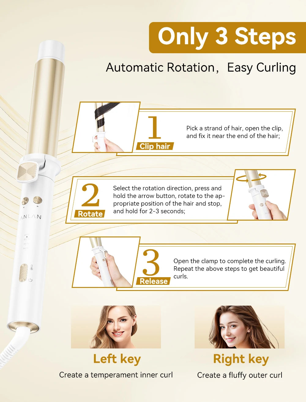 ANLAN Automatic Hair Curler