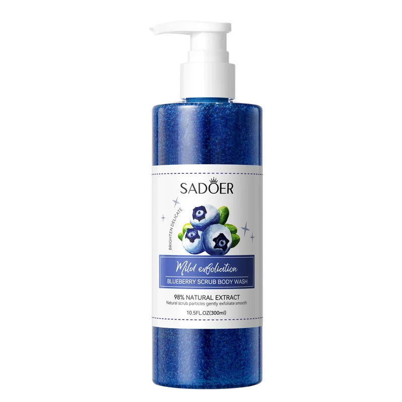 SADOER Blueberry Exfoliating Shower Gel 300ml