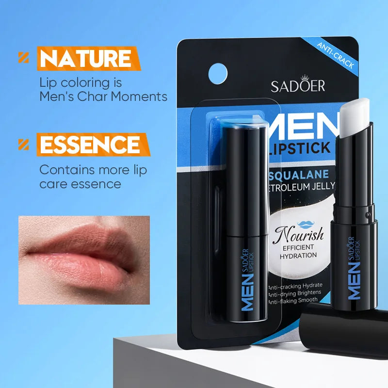 SADOER Men’s Lip Balm – Balsamo Labbra Idratante e Riparatore