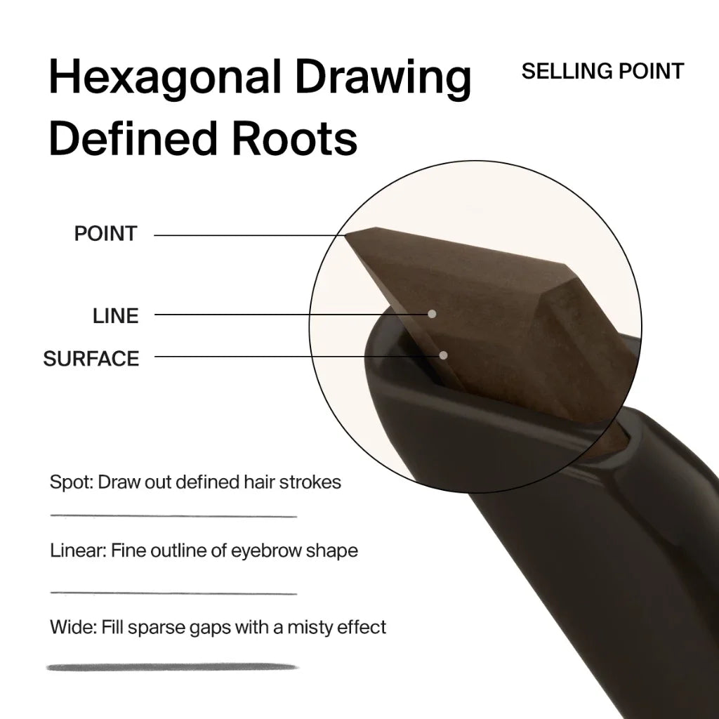 Joocyee Hexagonal Eyebrow Pencil