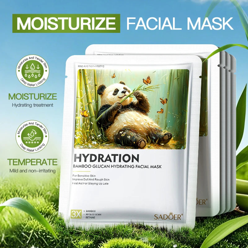 SADOER Animal Face Mask – Maschere Viso Idratanti e Anti-Age (5pz)