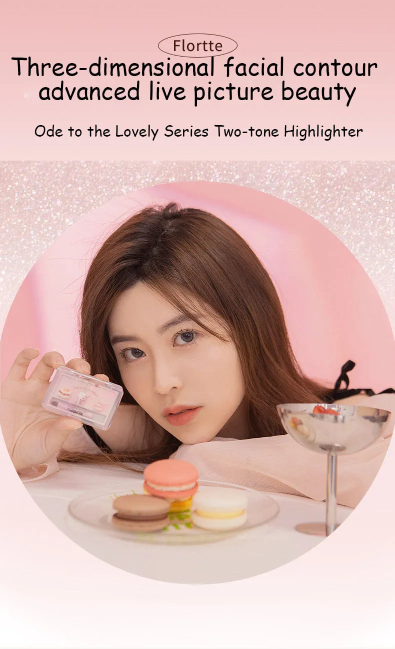 FLORTTE 2-Color Double Texture Highlighter