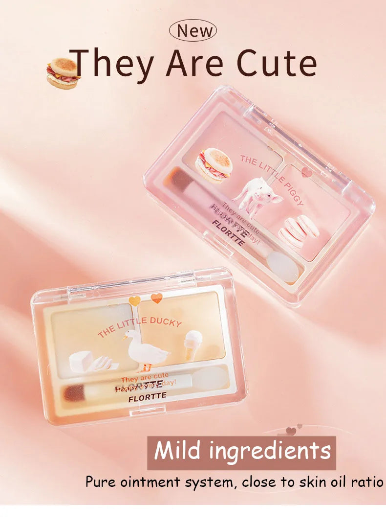 FLORTTE 2-Color Double Texture Highlighter