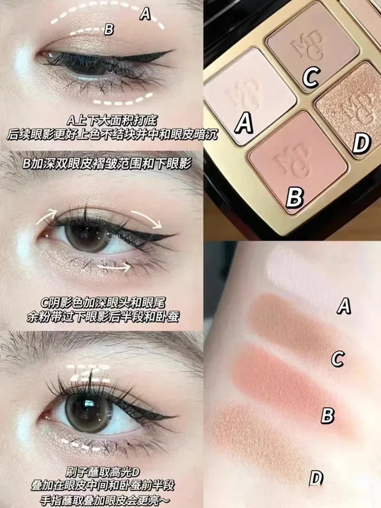 Maogeping 4-Color Eyeshadow Palette