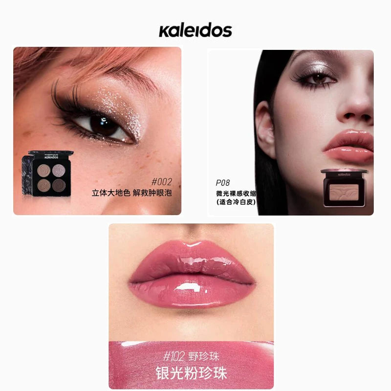 Kaleidos All In One Makeup Set – Lipgloss, Blush & Eyeshadow Palette