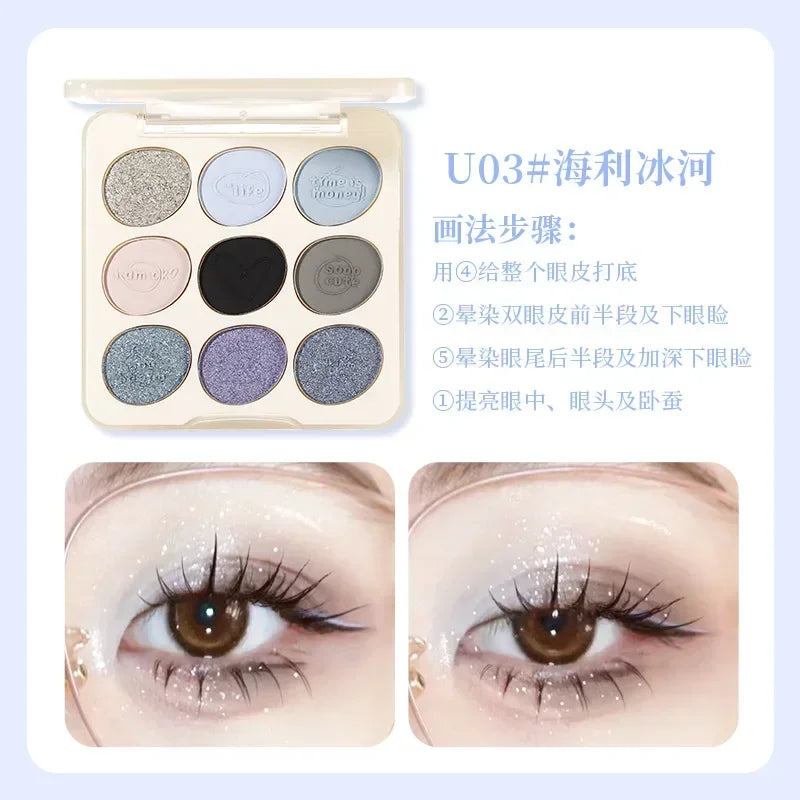 Xixi Graffiti Diary Nine-Color Eye Shadow Palette (3 varianti)