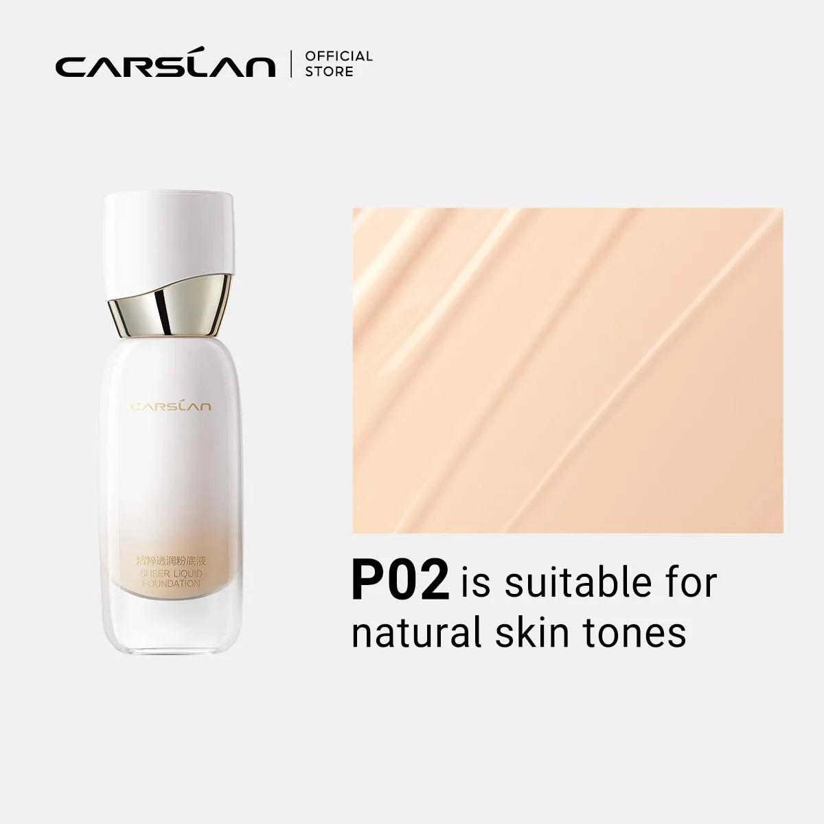 CARSLAN Sheer Liquid Foundation – Fondotinta Liquido Idratante e Illuminante