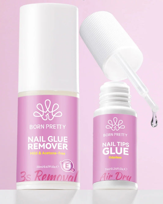 Born Pretty Colla e Remover per Unghie Finte 7ml e 20ml
