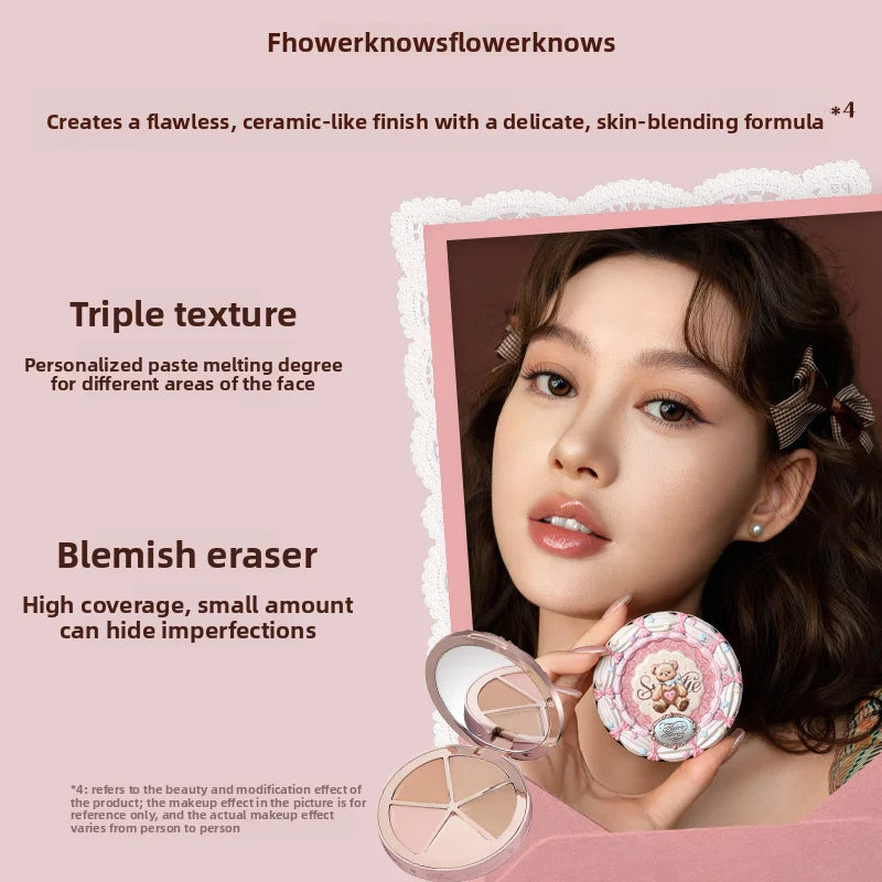 Flower Knows The Sweetie Bear 4 Colori Concealer Palette