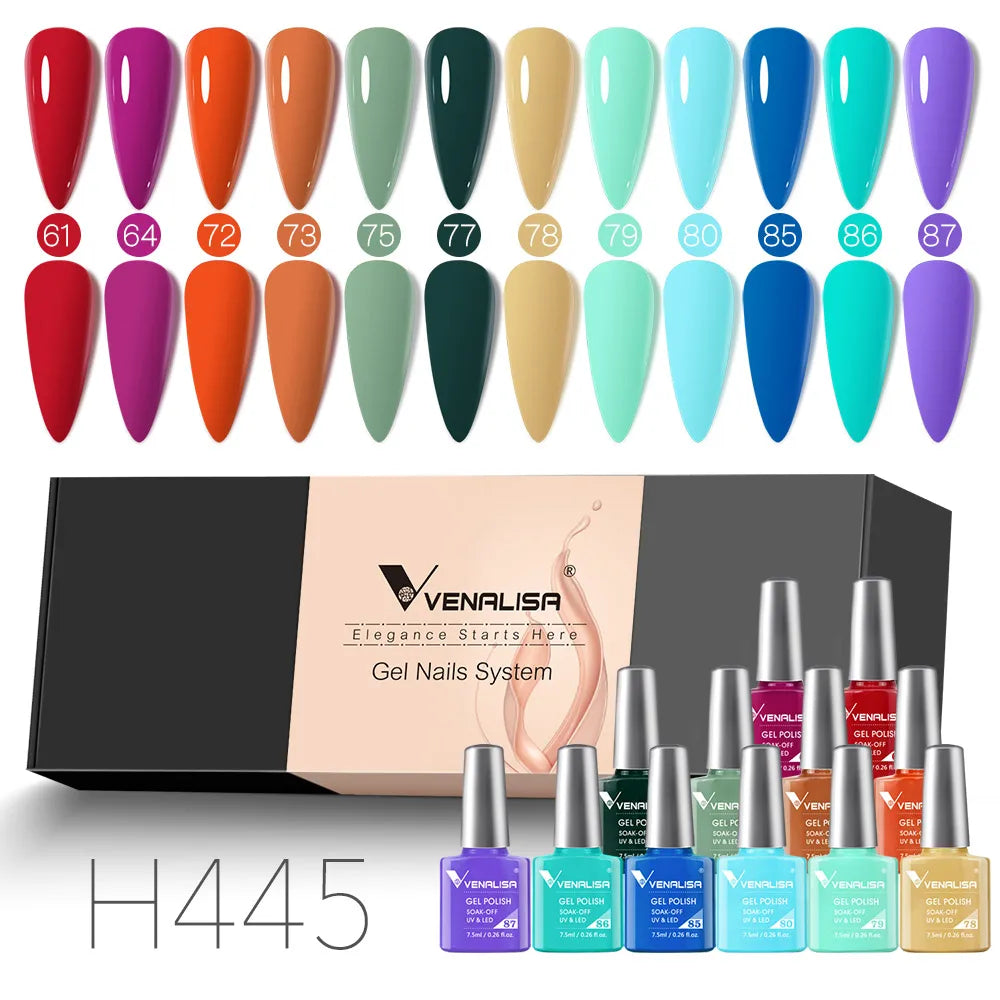 Venalisa Color Gel Semipermanente Kit – 6/12 Colori
