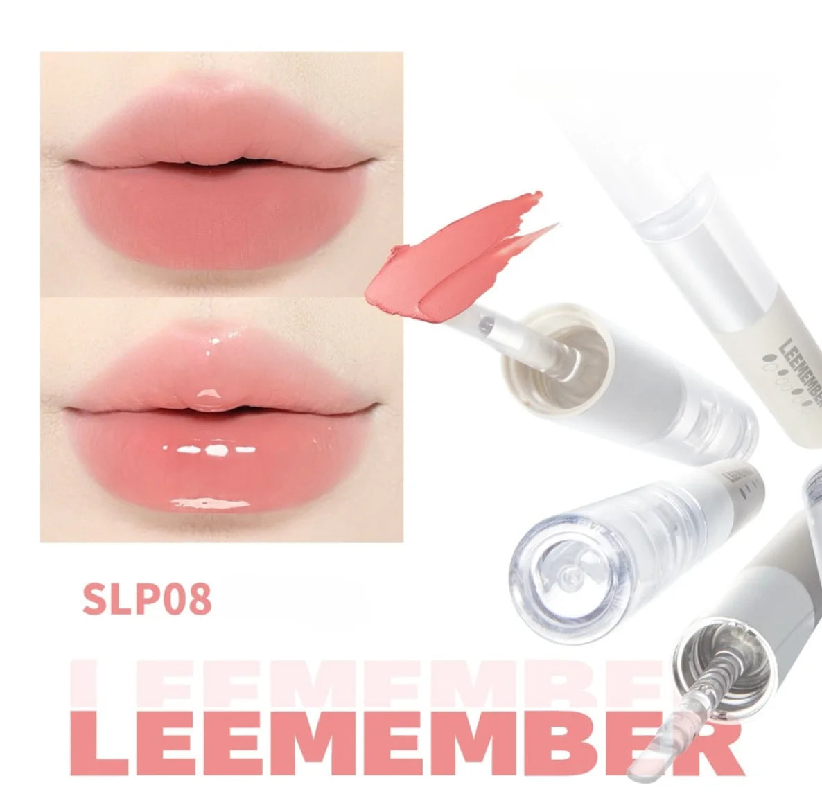 LEEMEMBER – Matte Gloss Non-Stick Double-Ended Liquid Lipstick