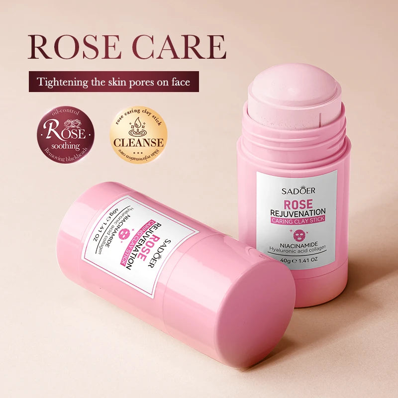 SADOER Rose Stick Clay Mask – Maschera Viso all’Argilla in Stick