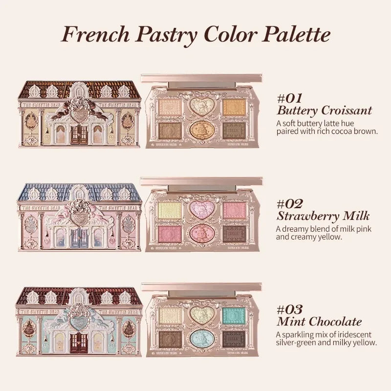 Flower Knows The Sweetie Bear 6 Colori Makeup Palette