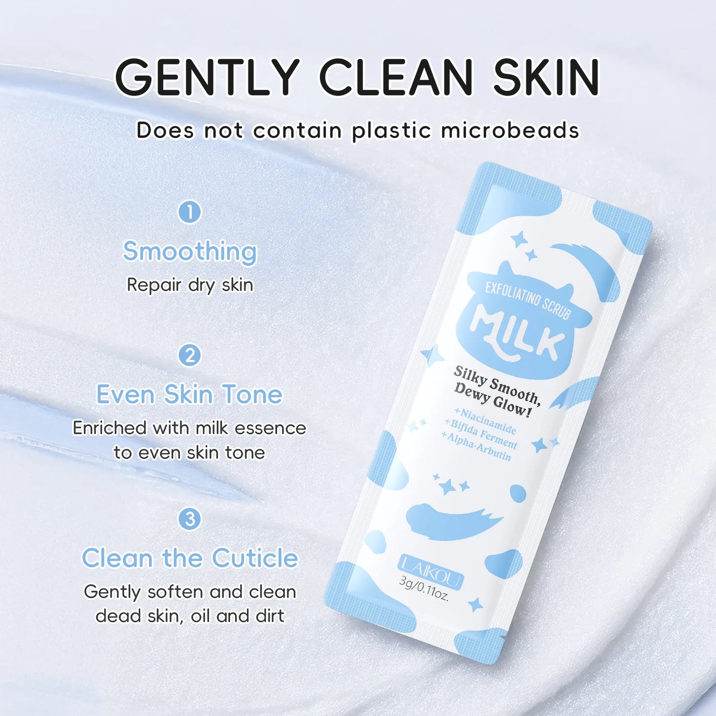 LAIKOU Milk Facial & Body Scrub – Esfoliante Idratante e Delicato