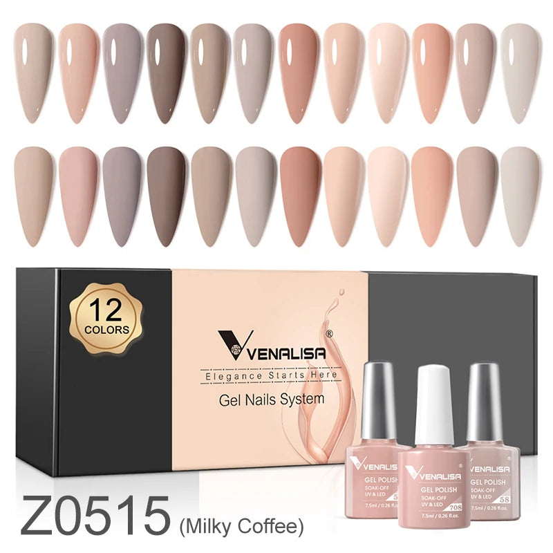 Venalisa Color Gel Semipermanente Kit – 6/12 Colori