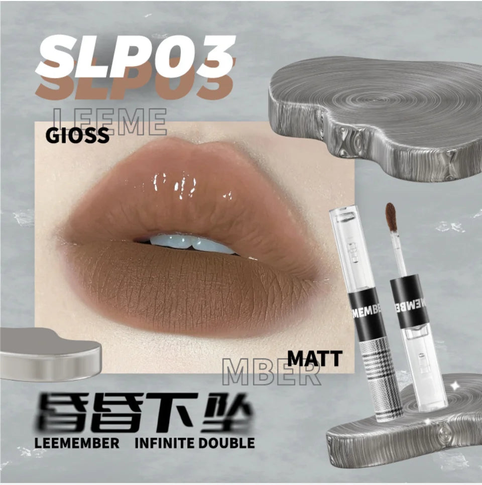 LEEMEMBER – Hazy Non-Stick Double-Ended Liquid Lipstick