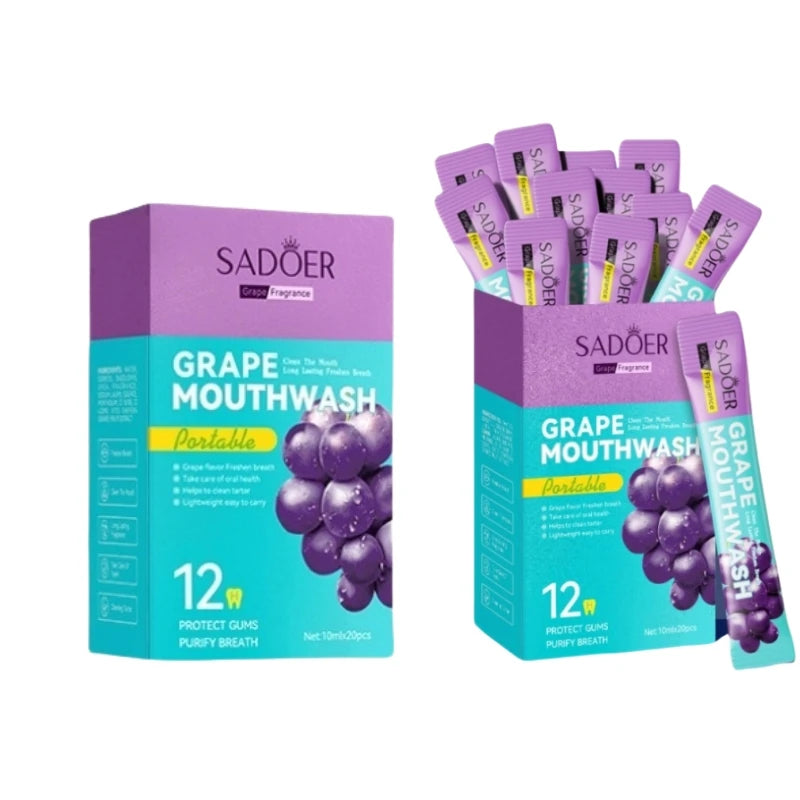 SADOER Collutorio all’Uva Monodose (20 Pezzi)