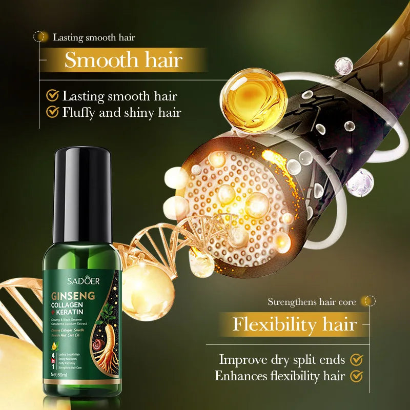 SADOER Ginseng Collagen Hair Oil