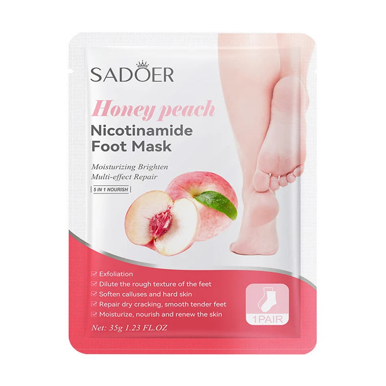 SADOER Fruits Foot Mask – Confezione da 6 paia