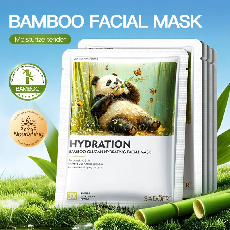 SADOER Animal Face Mask – Maschere Viso Idratanti e Anti-Age (5pz)