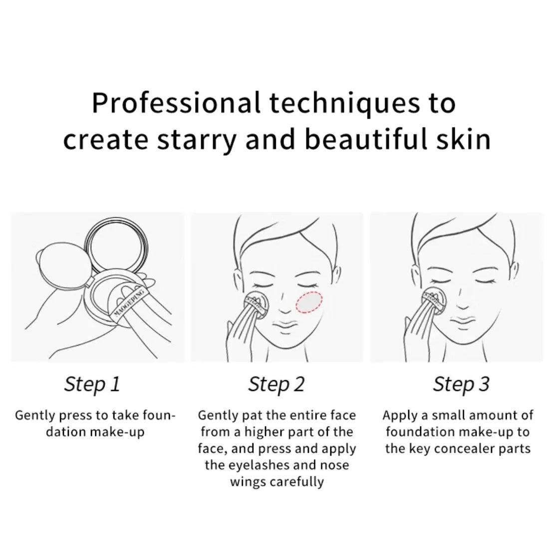 MAOGEPING Luxurious Caviar Cushion Foundation