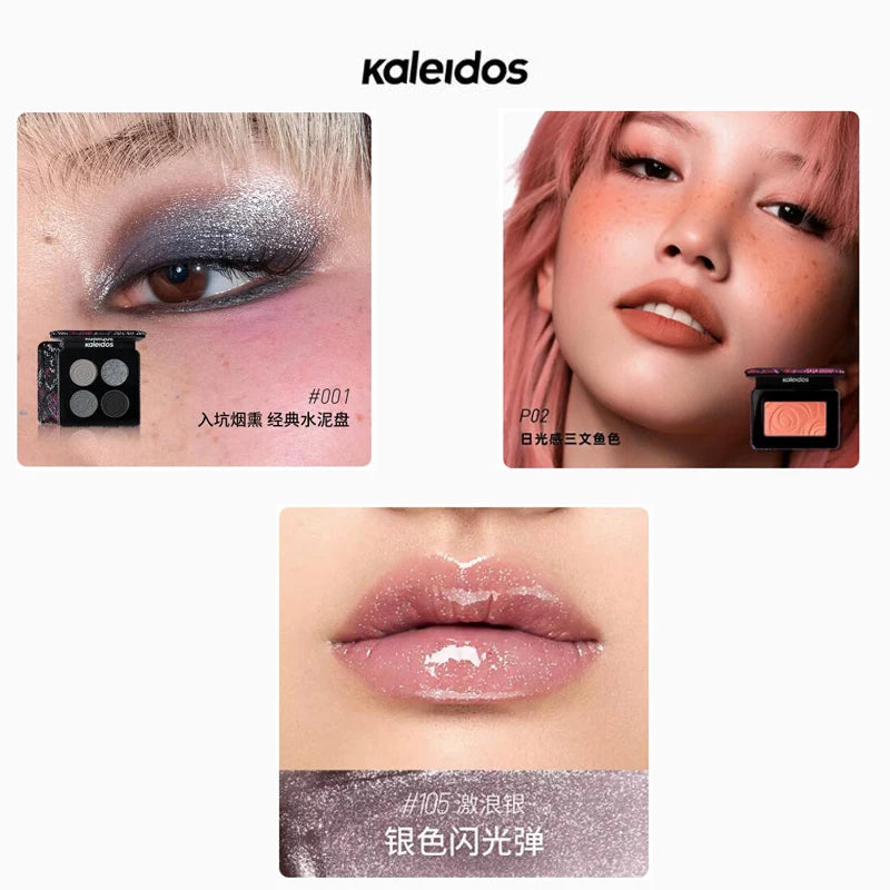 Kaleidos All In One Makeup Set – Lipgloss, Blush & Eyeshadow Palette