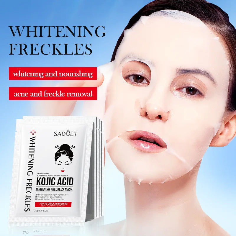SADOER Kojic Acid Facial Masks 10 Pezzi