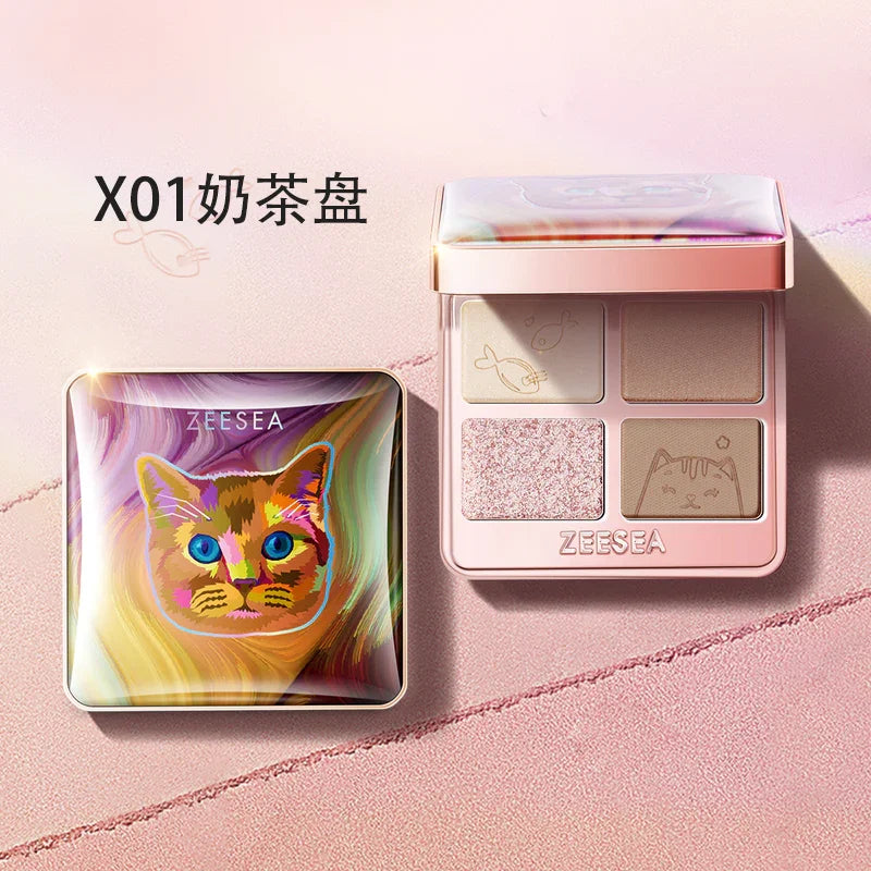 ZEESEA Cat Four Colour Eyeshadow Palette 10g