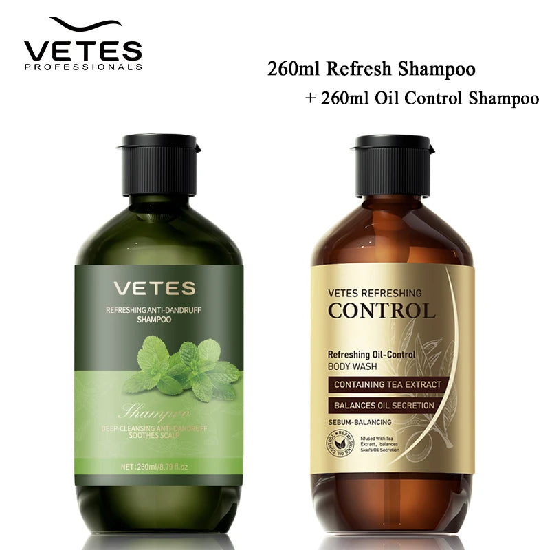 VETES Oil Balancing Shampoo & Body Wash Set