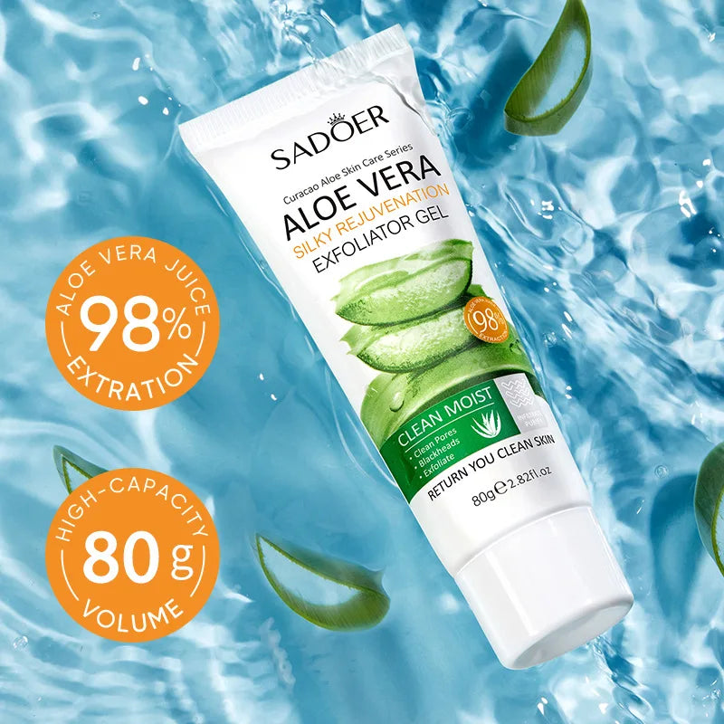 SADOER Exfoliating Aloe Vera Gel Facial Cleanser 80g