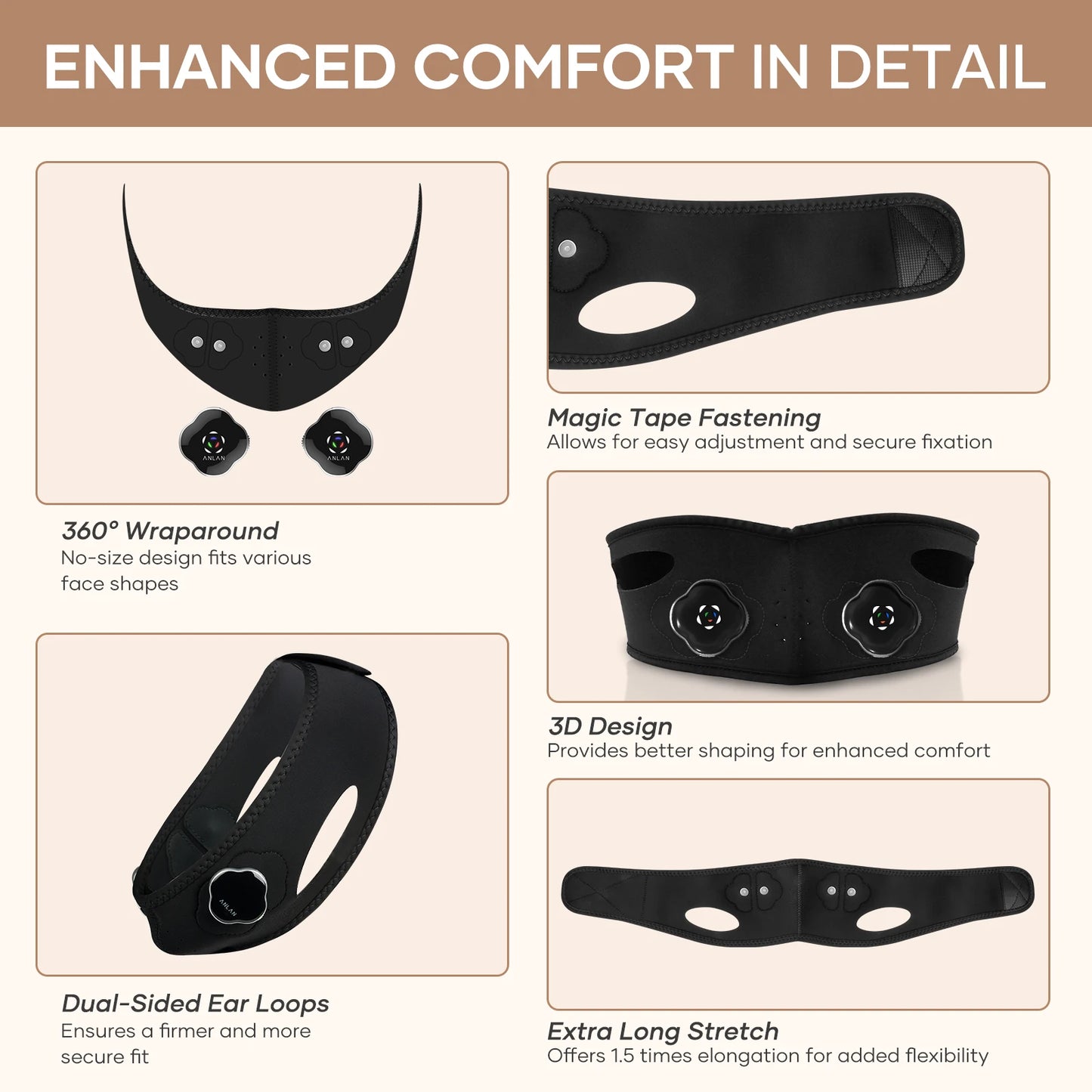 ANLAN EMS Facial Lifting Mask