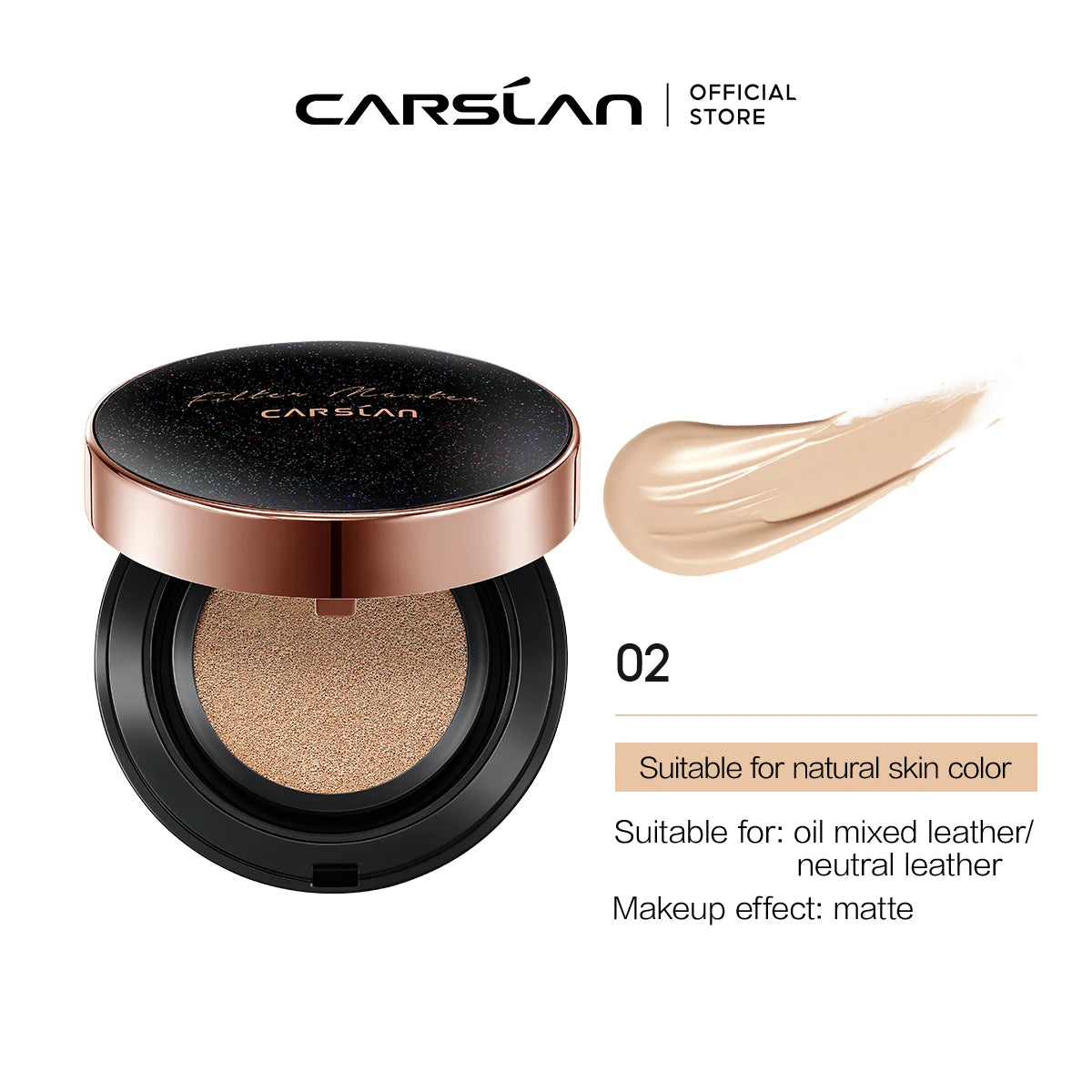CARSLAN Flawless Essence CC Cream Cushion – Fondotinta in Cuscinetto