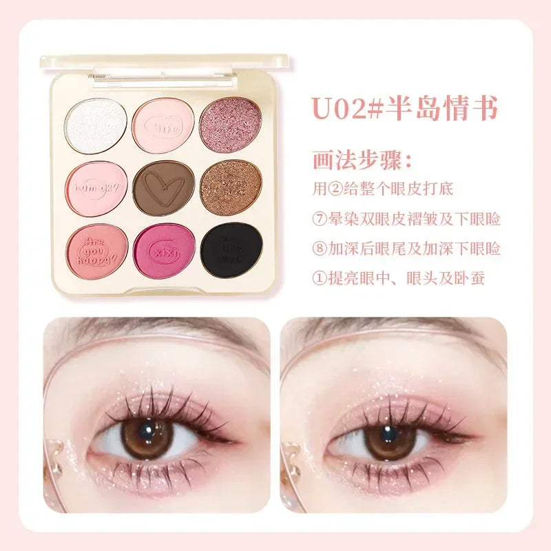 Xixi Graffiti Diary Nine-Color Eye Shadow Palette (3 varianti)