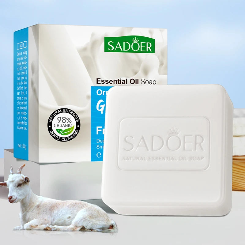 SADOER Goat Milk Essential Oil Soap