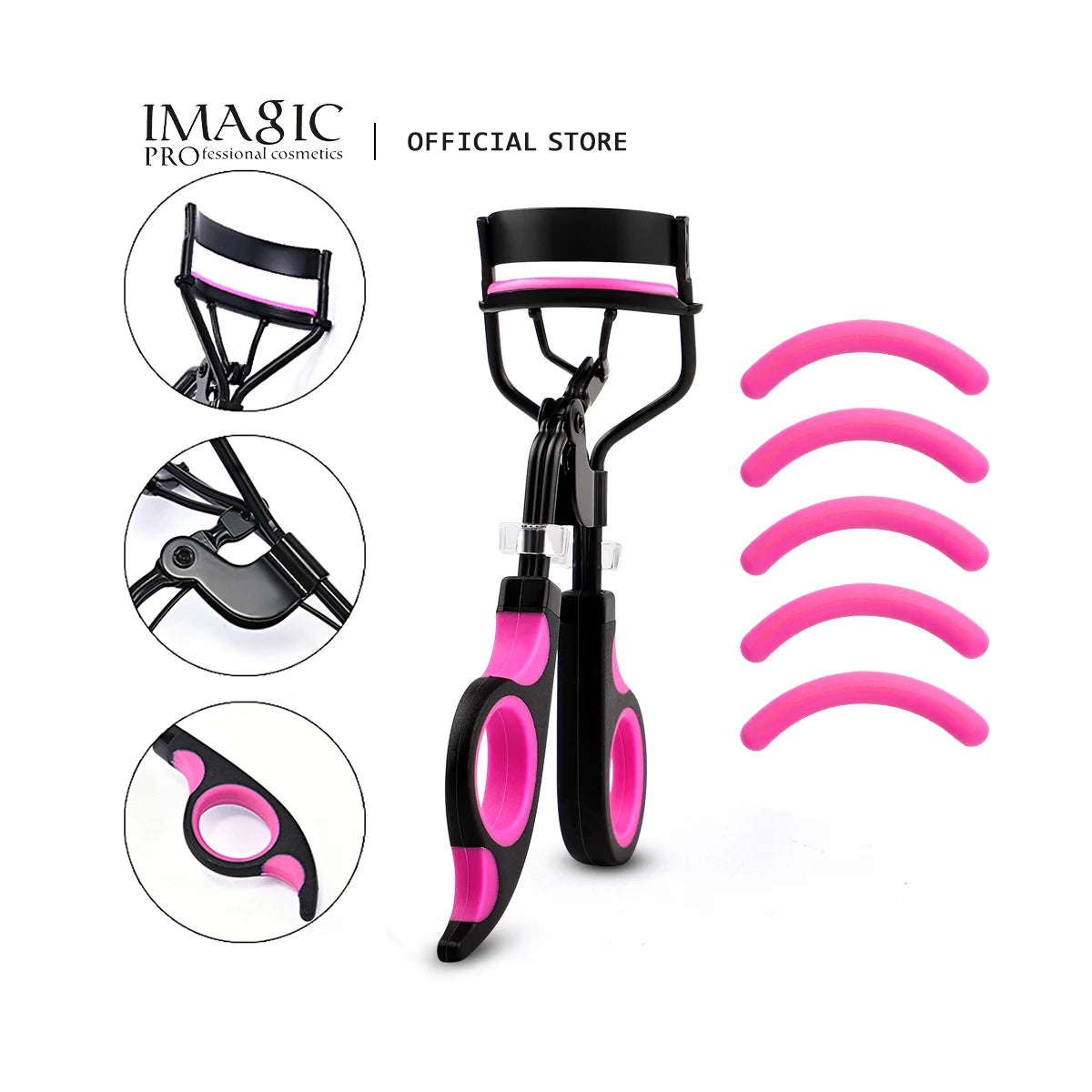 IMAGIC Eyelash Curler Professionale con Pad di Ricambio