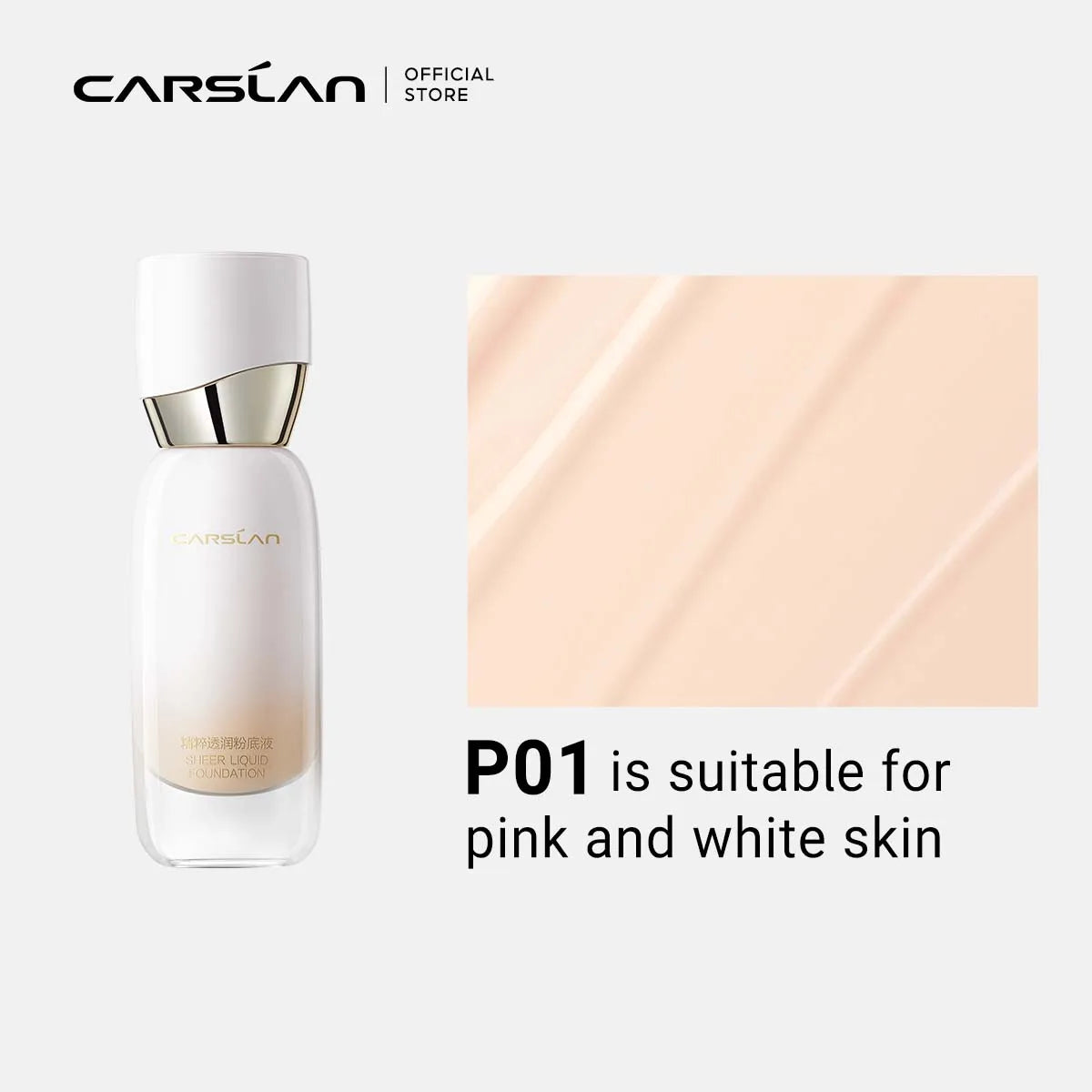 CARSLAN Sheer Liquid Foundation – Fondotinta Liquido Idratante e Illuminante