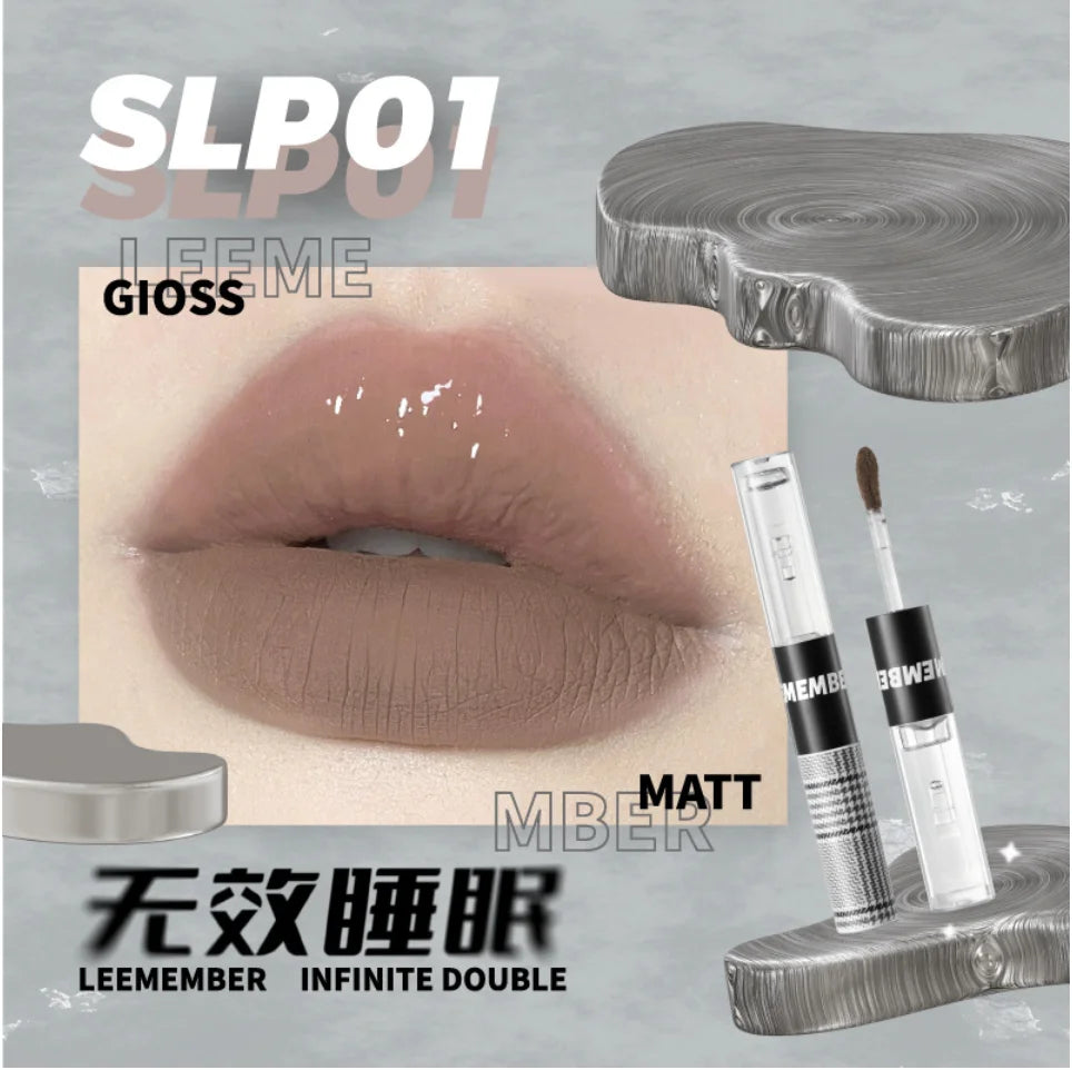 LEEMEMBER – Hazy Non-Stick Double-Ended Liquid Lipstick