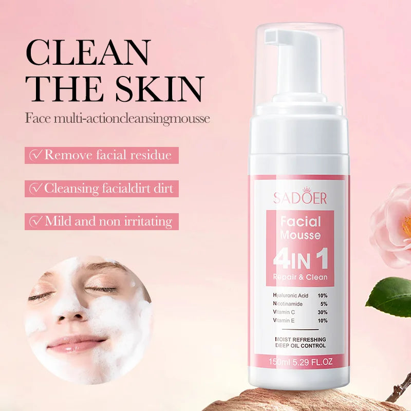 SADOER 4 in 1 Facial Mousse Face Wash