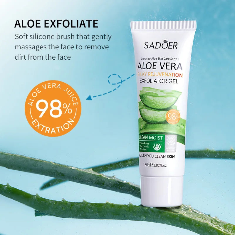 SADOER Exfoliating Aloe Vera Gel Facial Cleanser 80g