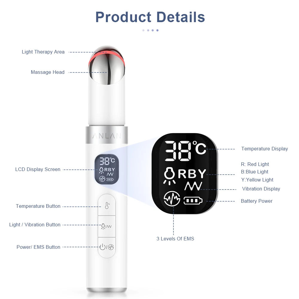 ANLAN EMS Electric Eye Massager