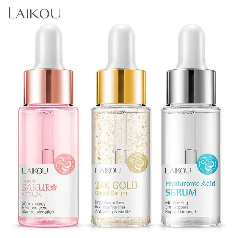 LAIKOU Primer Serum – Sakura, 24k Gold & Hyaluronic Acid